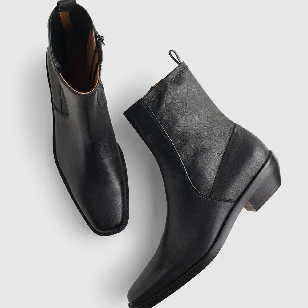NWOT Madewell The Idris Ankle Boot Black Size 9 NX431